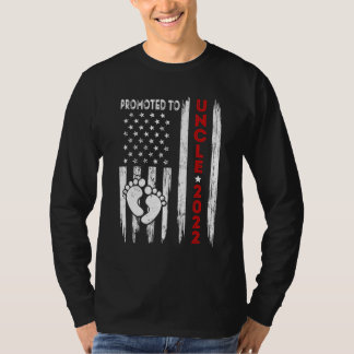 T-shirt Hommes promus à l'oncle 2022 American Flag Père's