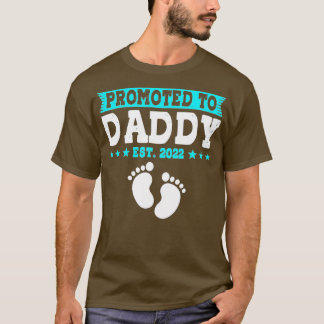 T-shirt Hommes Promus À Papa Est 2022 Père Première Fois'