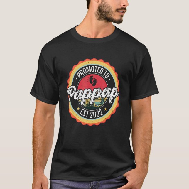 T-shirt Hommes Promus À Pappap Est 2022 Retro Nouveau Papp (Devant)