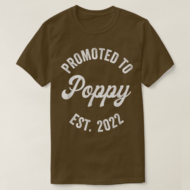 T-shirt Hommes Promus À Poppy s, Nouvelle Grossesse Grand- (Design devant)