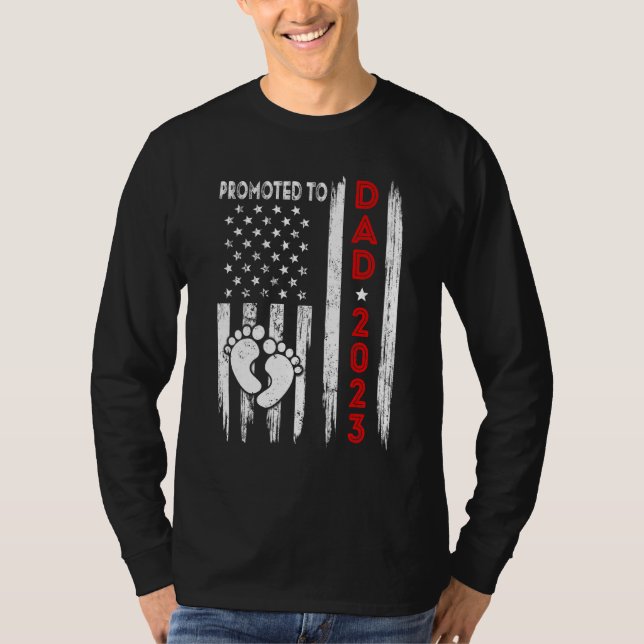 T-shirt Hommes Promus Au Drapeau Américain X0008 Papa 2023 (Devant)