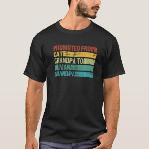 T-shirt Hommes Promus De Grand-Père Chat À Grand-Père Huma