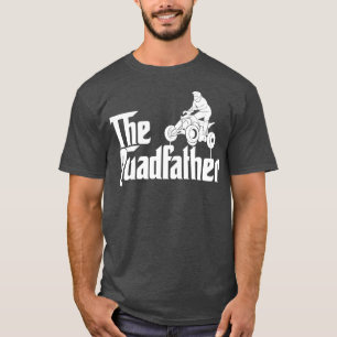 T-shirt Hommes Quadfather Funny VTT Quad Bike Papa Day