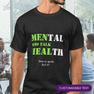 T-shirt HOMMES QUI PARLENT GUÉRIR Écritures personnalisées