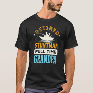T-shirt Hommes Retraité Stuntman temps plein Grand-père St