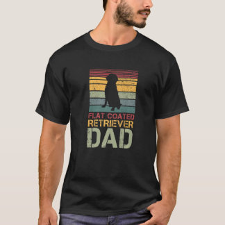 T-shirt Hommes Retriever à couche plate Papa Chien Chien V