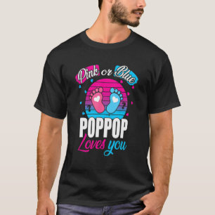 T-shirt Hommes Rose Ou Bleu Poppop Aime Vous Révéler Baby