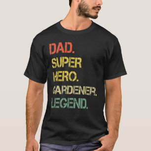 T-shirt Hommes Style Vintage Papa Héros Gardener Légende P