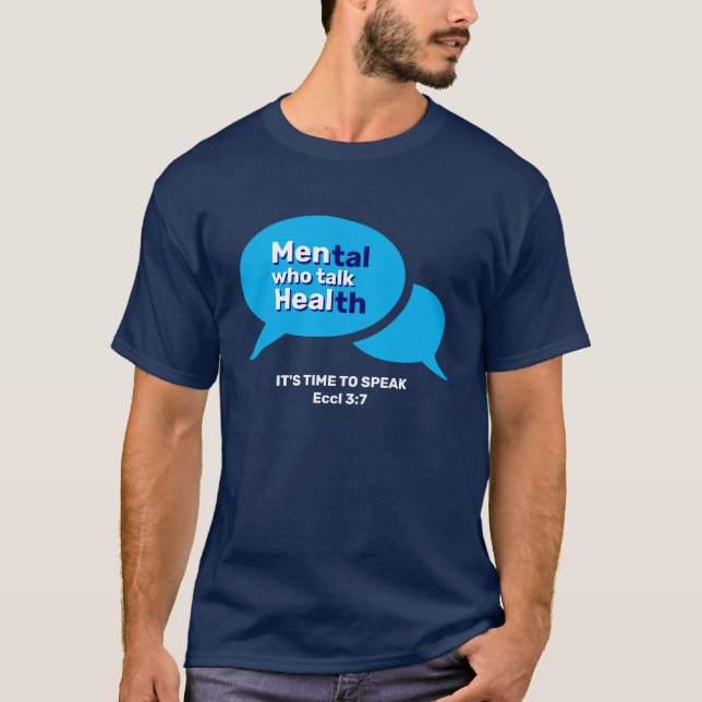 T-shirt HOMMES SUR MESURE QUI PARLENT SANTÉ Mentale (Devant)