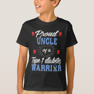 T-shirt Hommes T1D Fiers Oncle Diabète Sensibilisation Typ