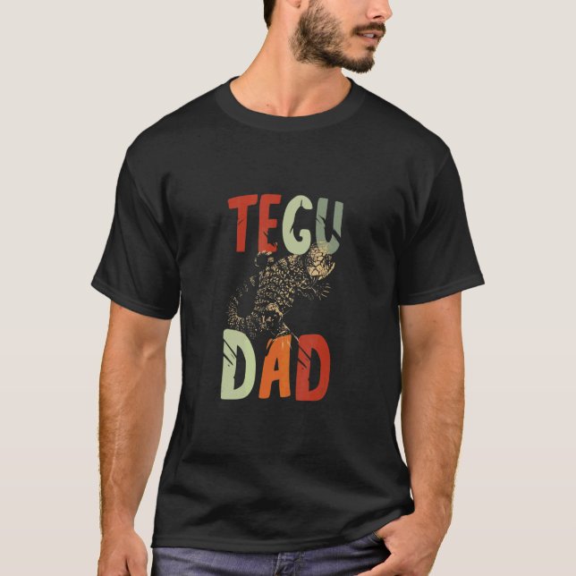 T-shirt Hommes Tegu Papa Reptile Tegu Lizard Pet Tegu Prop (Devant)