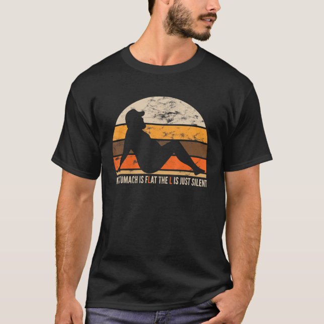 T-shirt Hommes Thanksgiving Mon Estomac Est Plat Adulte Pa (Devant)