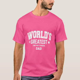 T-shirt Hommes Tibétain Terrier Chien Papa Animal Thème
