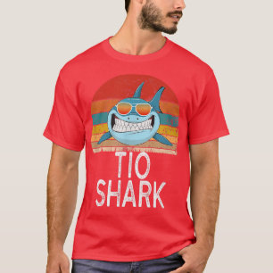 T-shirt Hommes Tio requin drôle Oncle espagnol Vintage
