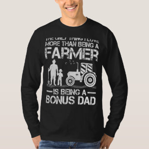 T-shirt Hommes Tracteur agricole Rétro Fermier Bonus Papa