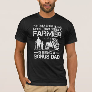 T-shirt Hommes Tracteur agricole Rétro Fermier Bonus Papa 