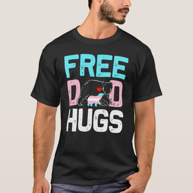 T-shirt Hommes Trans Ours Sans Papa Ennuies Fier Ally Dadd (Devant)