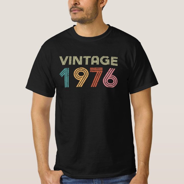 T-shirt Hommes/Unisex "Vintage 1976" (Devant)