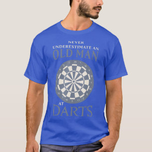 T-shirt Hommes Vieux Homme Darts Drôle Dartiste Papa Cadea
