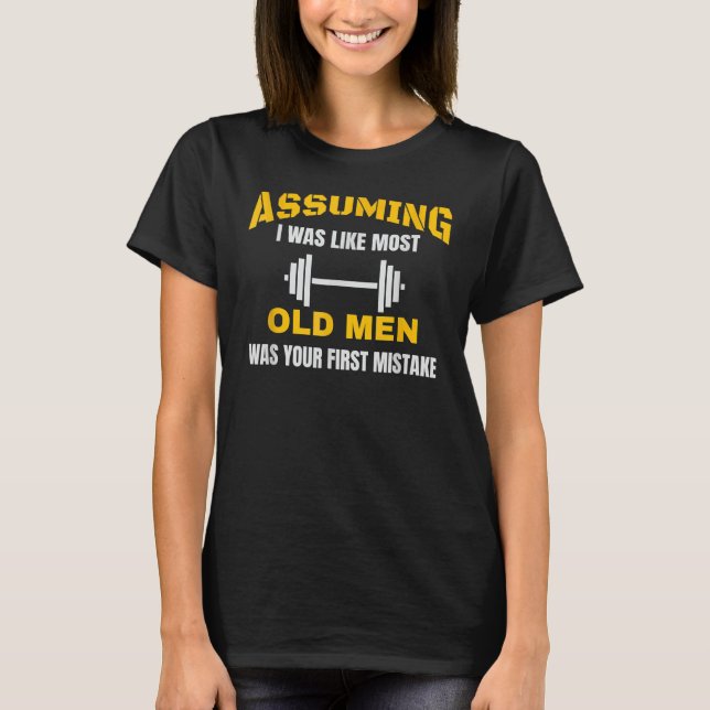 T-shirt Hommes Vieux Homme Poids Pour Hommes Femmes Papa (Devant)