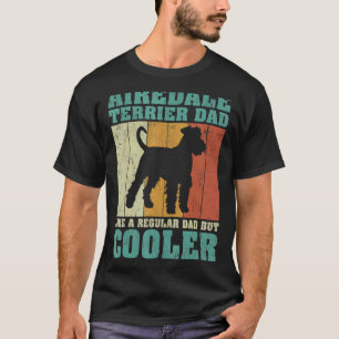 T-shirt Hommes Vintage Airedale Terrier Papa Comme Un D Ré