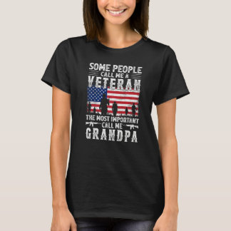 T-shirt Hommes Vintage Certains M'Appelent Un Grand-Père V