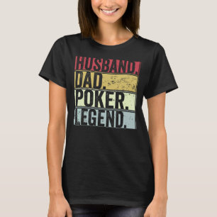 T-shirt Hommes Vintage Mari Papa Poker Légende Pour Fath
