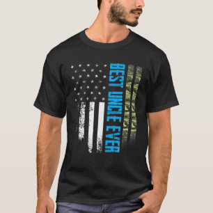 T-shirt Hommes Vintage Meilleur Oncle Jamais Camo American