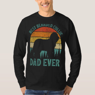 T-shirt Hommes Vintage Meilleur Porté Collie Papa Jamais P
