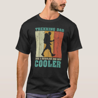 T-shirt Hommes Vintage Retro Trekking Papa Comme Un Père R