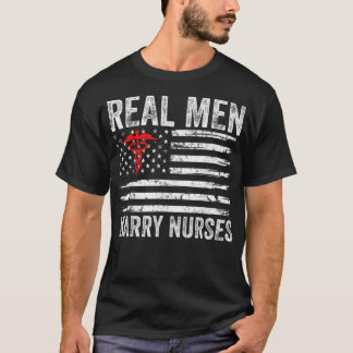 T-shirt Hommes Vrais Hommes Épouses Épouses Drôle Épouse É