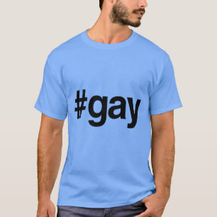T-SHIRT HOMOSEXUEL DE HASHTAG - .PNG