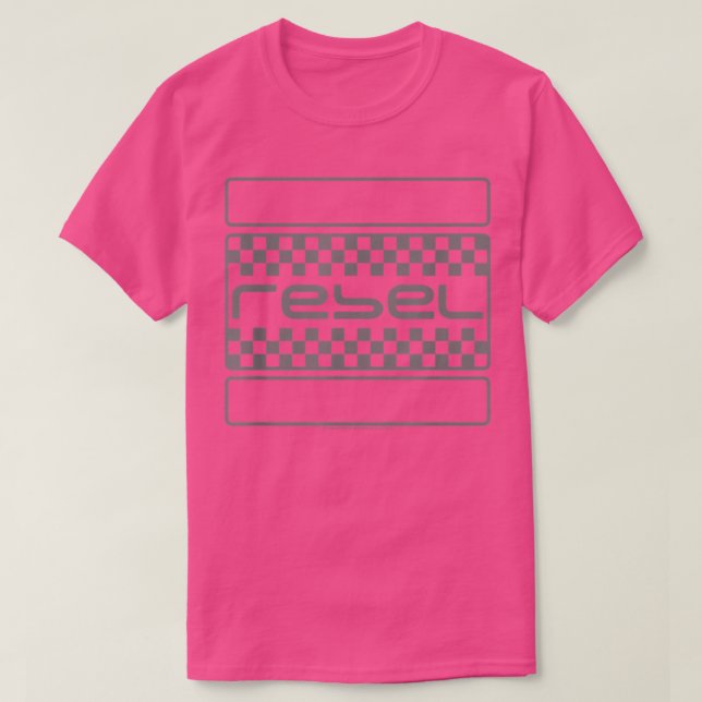 T-shirt Honda Rebel Checkers Grey  (Design devant)
