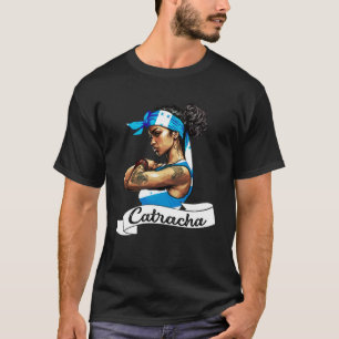 T-shirt Honduras Drapeau Femmes Camiseta Catracha Mujeres