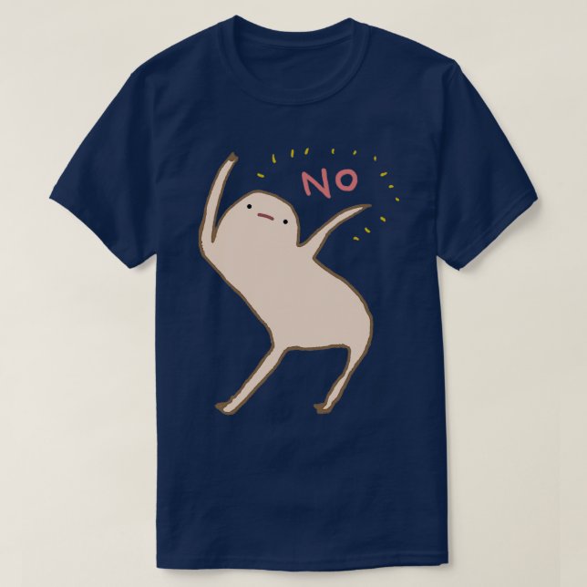 T-shirt Honest Blob Says No (Design devant)