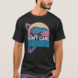 T-shirt Honey Badger Retro s'en fiche