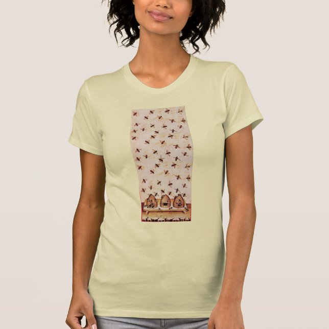 T-shirt HONEY BEE HIVE, ABEILLES, BEEKEEPER, apiculture (Devant)
