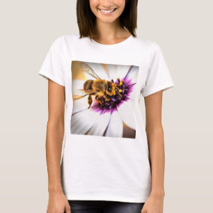 T-shirt Honey Bee Sur L'Art Acrylique Africain Daisy