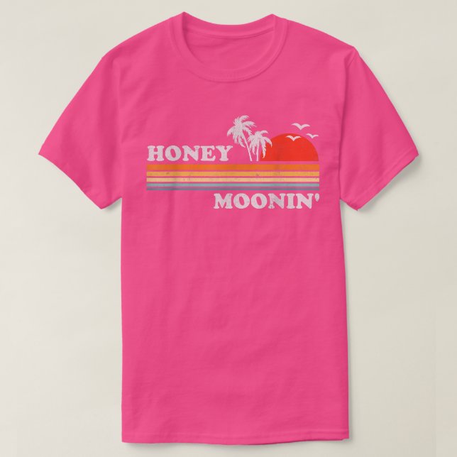 T-shirt Honey Moonin Beach Honeymoon Vacation Men Women Co (Design devant)