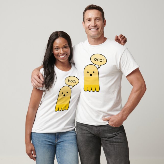 T-shirt Honey Orange Boo Ghost Halloween (Unisexe)