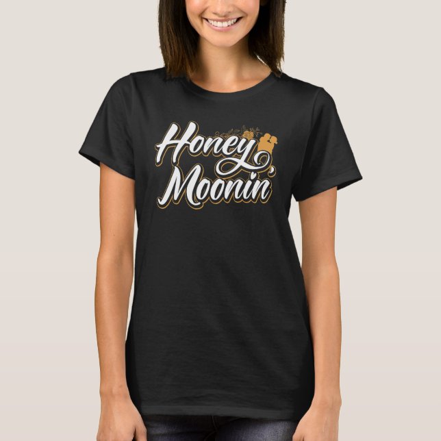 T-shirt Honeymoonin' Bride and Groom Honeymoon Bound Newly (Devant)