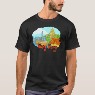 T-shirt Hong Kong City Chine souvenir pour hommes femmes 2