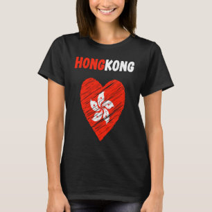T-shirt Hong Kong Flag Holiday Hong Kong Heart Hongkonger