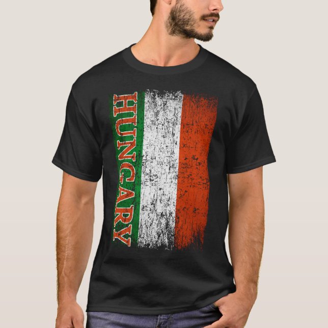 T-shirt Hongrie Drapeau Cadeaux Femmes Hommes Enfants Hong (Devant)