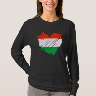 T-shirt Hongrie Drapeau J'Aime Il Est Dans Mon Adn Pour Le