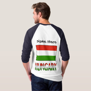 T-shirt Hongrie et Drapeau Hongrois Personnalisés 