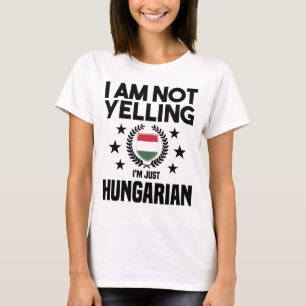 T-shirt Hongrois amusant raconter la Hongrie comme une id