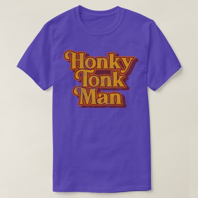 T-shirt Honky Tonk Man Retro Classic Design (Design devant)