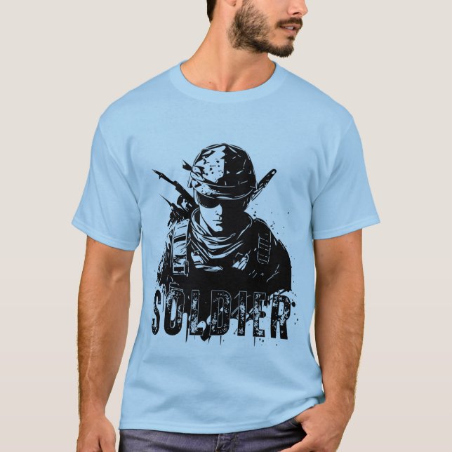 T-shirt Honneur. Courage. Engagement", "Défendre la libert (Devant)