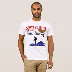 T-shirt Honneur le jour du souvenir blanc